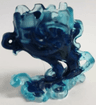 Minifigure Pedestal Ghost / Smoke with Marbled Dark Blue Pattern