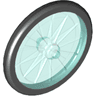 Wheel Bicycle with Molded Black Hard Rubber Tire Pattern