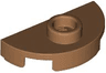Plate, Round 1 x 2 Half with 1 Stud (Jumper)