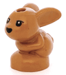 Bunny / Rabbit, Mini Doll Style, Baby, Sitting with Black Eyes and Nose Pattern (Friends Chili / Mini / Minu)