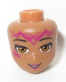 Mini Doll, Head Friends with Light Brown Eyes and Elves Tribal Pattern (Azari)