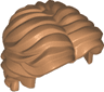 Minifigure, Hair Short Wavy with Center Part