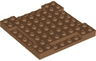 Brick, Modified 8 x 8 x 2/3 with 1 x 4 Indentations