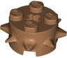 Brick, Round 2 x 2 with Spikes and Axle Hole