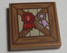 Tile 2 x 2 with Wooden Fence and Red 1st Place Ribbon Pattern