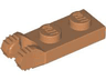 Hinge Plate 1 x 2 Locking with 2 Fingers on End