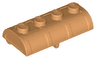 Container, Treasure Chest Lid Curved with Thick Hinge