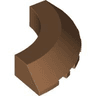 Brick, Round Corner 5 x 5 with Slope 45 Edge without Studs