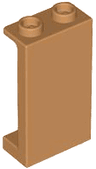 Panel 1 x 2 x 3 with Side Supports - Hollow Studs