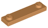 Plate, Modified 1 x 4 with 2 Studs without Groove