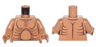 Torso Bare Chest with Muscles Outline and Round Stomach Pattern / Medium Nougat Arms / Medium Nougat Hands