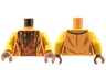 Torso Jacket, Gold Lapels and Knot, Copper Shirt, Reddish Brown Leaves Pattern / Pearl Gold Arms / Reddish Brown Hands
