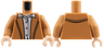 Torso Jacket, White Shirt with Buttons Pattern / Medium Nougat Arms / Light Nougat Hands