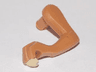 Dinosaur Leg Small (Front) Raptor Left with Tan Claws Pattern
