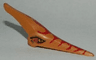 Dinosaur Head Pteranodon with Eyes and Dark Red Stripes Pattern