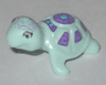 Turtle, Mini Doll Style with Medium Azure Eyes, Dark Azure Jewels, Medium Lavender Shell with Dark Purple Swirls Pattern (Elves Calypso)
