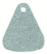 Mini Doll, Cape Cloth, Friends, Tapered with Small Top Hole with Silver Iridescent Dots Pattern - Traditional Starched Fabric