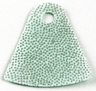 Mini Doll, Cape Cloth, Friends, Tapered with Curved Bottom and Small Top Hole with Silver Dots Pattern - Traditional Starched Fabric