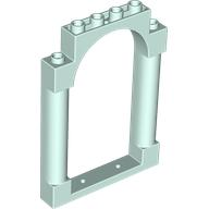 Door, Frame 1 x 6 x 7 Arched with Notches and Rounded Pillars