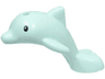 Dolphin, Friends Style, Baby Jumping with Black Eyes Pattern