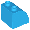 Duplo, Brick 2 x 2 x 1 1/2 Slope Curved