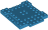Brick, Modified 8 x 8 x 2/3 with 1 x 4 Indentations and 1 x 4 Plate