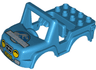 Duplo Car Body Off Road with Headlights and Jurassic World Logo Pattern