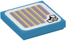 Tile 2 x 2 with Super Mario Scanner Code Swoop Pattern (Sticker) - Set 71394