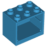 Container, Cupboard 2 x 3 x 2 - Hollow Studs