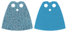 Minifigure Cape Cloth, Standard - Starched Fabric - 4.0cm Height with Silver Iridescent Dots Pattern