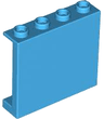 Panel 1 x 4 x 3 with Side Supports - Hollow Studs