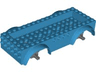 Vehicle, Base 8 x 16 x 2 1/2 with Mudguards, 4 x 14 Recessed Center with 5 Holes, and Dark Bluish Gray Wheels Holders
