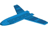 Aircraft Fuselage Forward Bottom Curved 6 x 22 x 1 with 4 x 17 Recessed Center and 10 x 8 Wings, 10 Holes