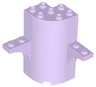 Cylinder Quarter 3 x 3 x 5 with 1 x 1 Cutout and 2 Arch Tops