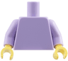 Torso Plain / Lavender Arms / Bright Light Yellow Hands