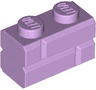 Brick, Modified 1 x 2 with Masonry Profile