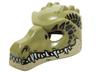 Minifigure, Headgear Mask Crocodile with Teeth, Tan Lower Jaw and Dark Green Scales Pattern