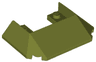 Wedge 6 x 4 Cutout (Train Roof) with 5 Large Bottom Tubes