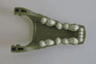 Large Figure Head Modified Chima Crocodile Jaw Lower with Teeth Pattern