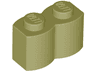 Brick, Modified 1 x 2 with Log Profile