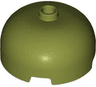 Brick, Round 3 x 3 x 1 1/3 Dome Top - Open Stud