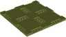 Brick, Modified 16 x 16 x 2/3 with 1 x 4 and 2 x 4 Indentations