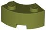 Brick, Round Corner 2 x 2 Macaroni with Stud Notch and Reinforced Underside