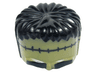Minifigure, Headgear Head Top, Frankenstein Monster with Black Hair and Small Stitches Pattern