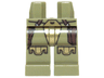 Hips and Legs with SW Gold Armor and Knee Pads and Dark Brown Straps Pattern