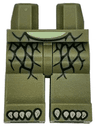 Hips and Legs with Yellowish Green Stomach, Dark Green Scales on Hips and Thighs and Tan Toes Pattern