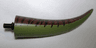 Dinosaur Tail Tyrannosaurus rex / Brachiosaurus with Black Rotation Joint Pin and Reddish Brown Top with Dark Brown Stripes Pattern