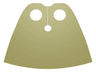 Minifigure Cape Cloth, Very Short - Traditional Starched Fabric