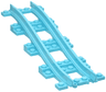 Train, Track Plastic, Narrow, Ramp, 3 Bricks Elevation