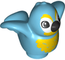 Duplo Bird with Yellow Chest Feathers, Black Beak Pattern